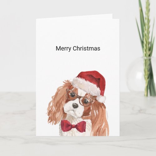 Cavalier King Charles Spaniel Christmas Card