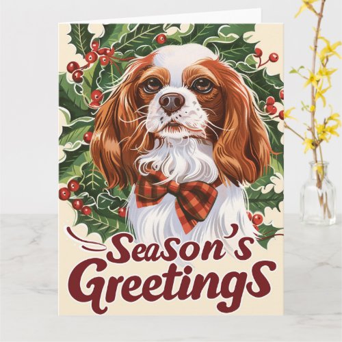 Cavalier King Charles Spaniel Christmas Card