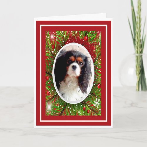 Cavalier King Charles Spaniel Christmas Card