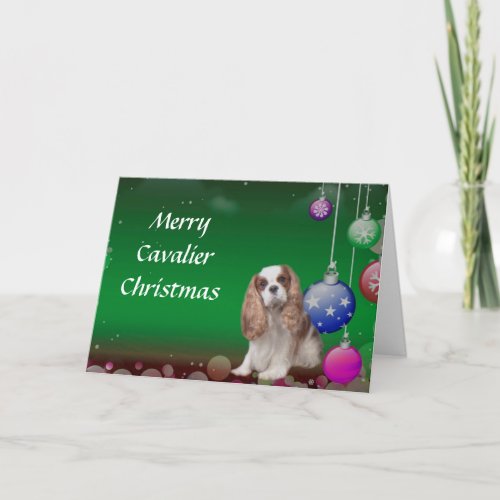 Cavalier King Charles Spaniel Christmas Card