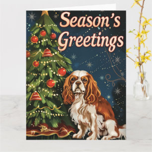 Cavalier King Charles Spaniel Christmas Card