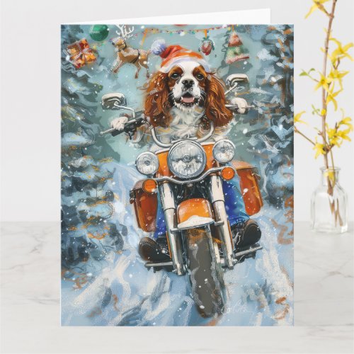 Cavalier King Charles Spaniel Christmas Card