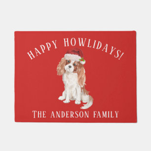 Cavalier King Charles Spaniel Christmas Doormat