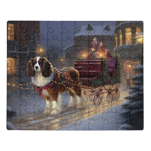 Cavalier King Charles Spaniel Christmas Festive  Jigsaw Puzzle