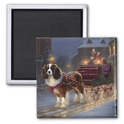 Cavalier King Charles Spaniel Christmas Festive  Magnet