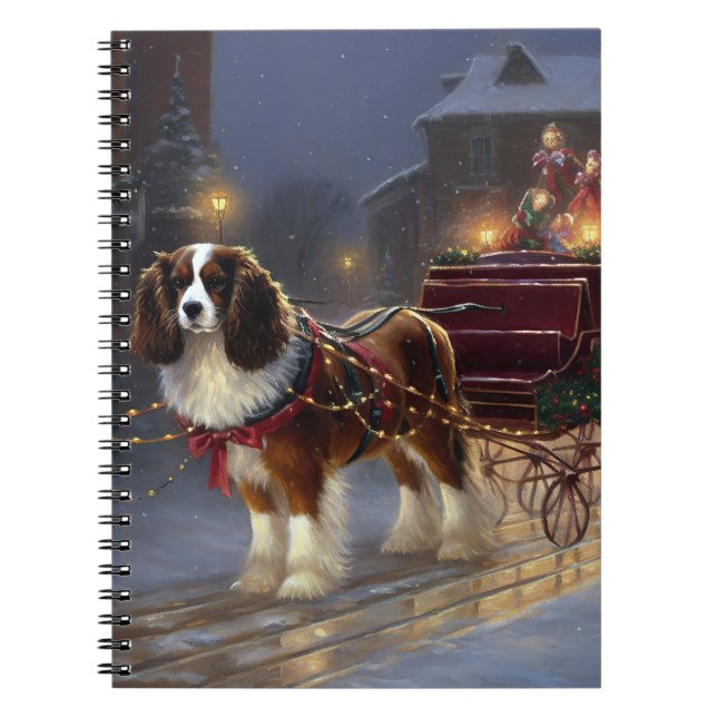Cavalier King Charles Spaniel Christmas Festive  Notebook (Front)