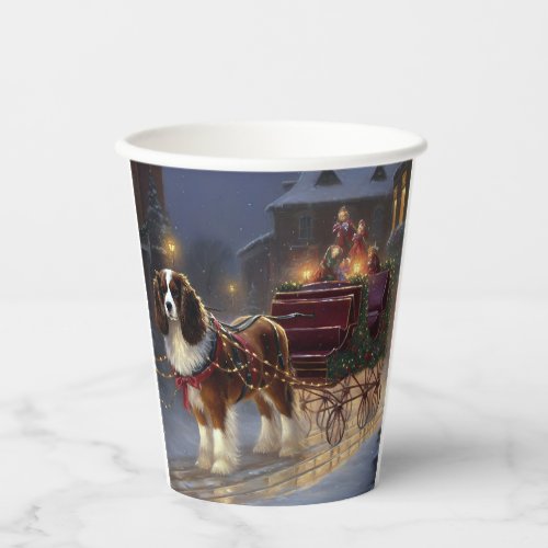 Cavalier King Charles Spaniel Christmas Festive  Paper Cups