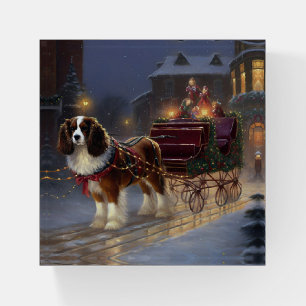 Cavalier King Charles Spaniel Christmas Festive Paperweight
