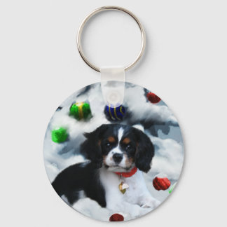 Cavalier King Charles Spaniel Christmas Gifts Keychain