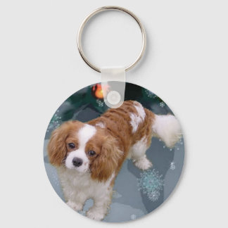 Cavalier King Charles Spaniel Christmas Gifts Keychain
