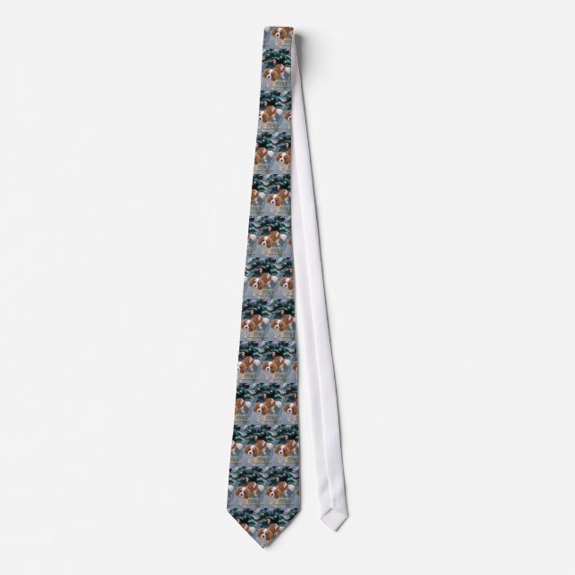 Cavalier King Charles Spaniel  Christmas Gifts Neck Tie (Front)