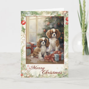 Cavalier King Charles Spaniel Christmas Holiday Card