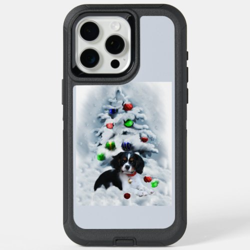 Cavalier King Charles Spaniel Christmas Holidays iPhone 15 Pro Max Case
