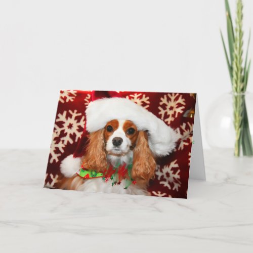 Cavalier King Charles Spaniel Christmas Love Holiday Card