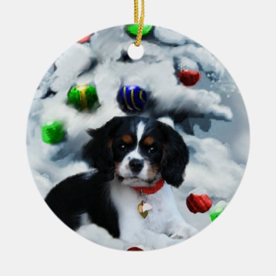 Cavalier King Charles Spaniel Christmas Ornament Zazzle Cavalier King Charles Spaniel Christmas Ornament