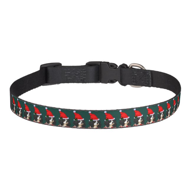 Cavalier King Charles Spaniel Christmas  Pet Collar (Front)