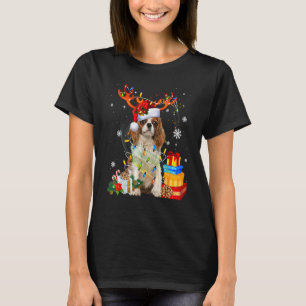 Cavalier King Charles Spaniel Christmas Reindeer S T-Shirt