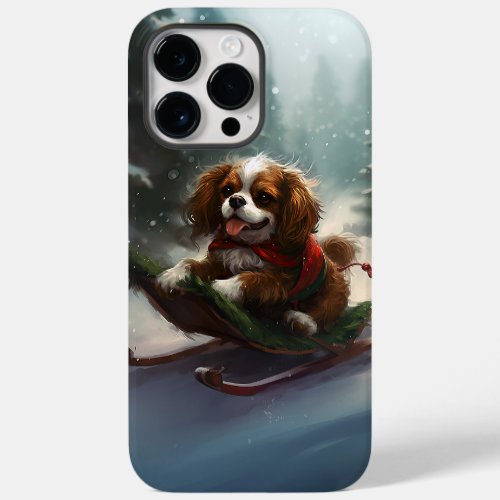 Cavalier King Charles Spaniel  Christmas snow Case_Mate iPhone 14 Pro Max Case