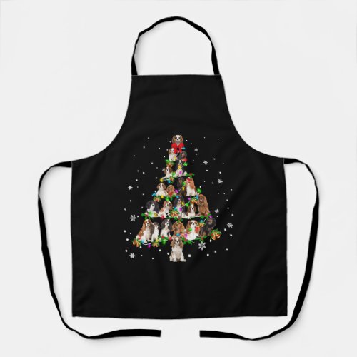 Cavalier King Charles Spaniel Christmas Tree X_Mas Apron