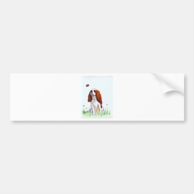 Cavalier King Charles Spaniel CKC Bumper Sticker (Front)