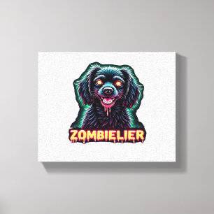 Cavalier King Charles Spaniel CKCS Zombie Dog Hall Canvas Print