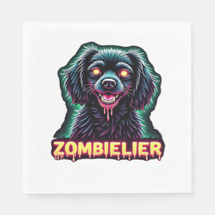 Cavalier King Charles Spaniel CKCS Zombie Dog Hall Napkins