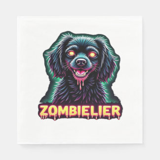 Cavalier King Charles Spaniel CKCS Zombie Dog Hall Napkins