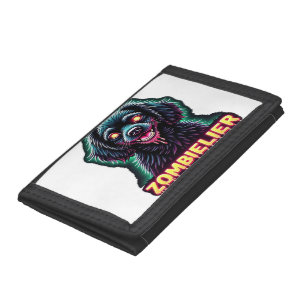 Cavalier King Charles Spaniel CKCS Zombie Dog Hall Trifold Wallet