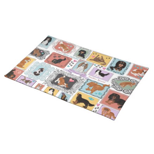 Cavalier King Charles Spaniel  Cloth Placemat