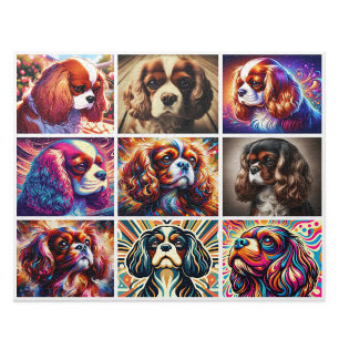 Cavalier King Charles Spaniel Collage Puzzle