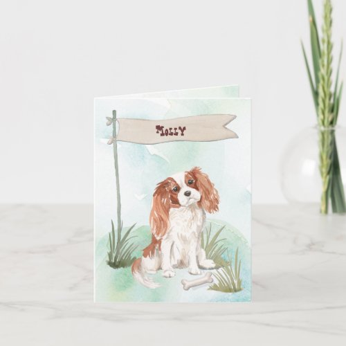 Cavalier King Charles Spaniel Congratulations Note Card