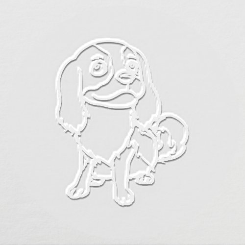 Cavalier King Charles Spaniel Dog #2 Image Only Embosser