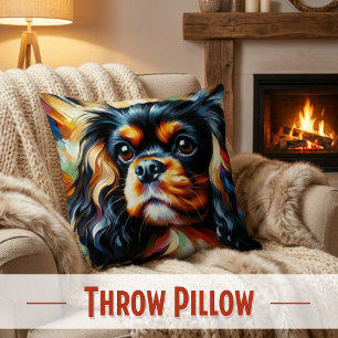 Cavalier King Charles Spaniel Dog Acrylic Print Throw Pillow