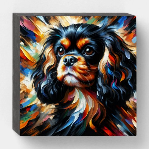 Cavalier King Charles Spaniel Dog Acrylic Print Wooden Box Sign