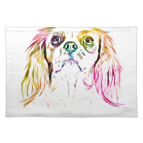 Cavalier King Charles Spaniel Dog Art Painting Placemat