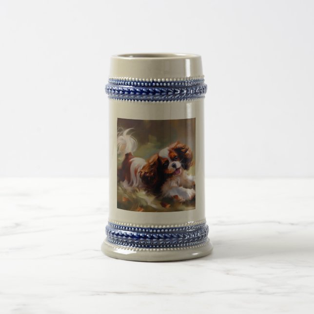 Cavalier King Charles Spaniel Dog Beer Stein (Center)