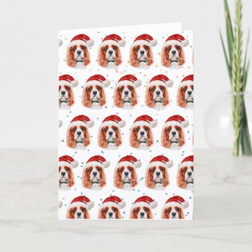 Cavalier King Charles Spaniel Dog Breed Christmas Holiday Card