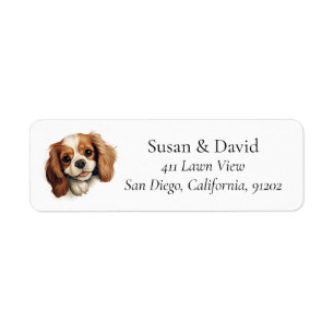 Cavalier King Charles Spaniel Dog Breed Pet Lovers Label