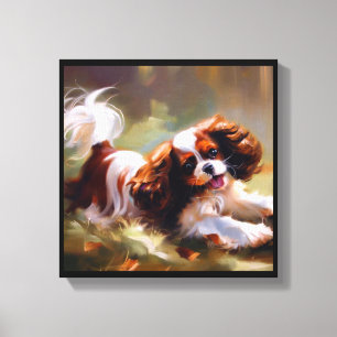 Cavalier King Charles Spaniel Dog Canvas Print