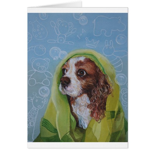 Cavalier King Charles Spaniel Dog Cards (Front)