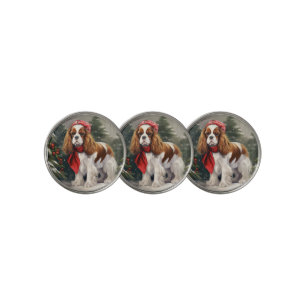 Cavalier King Charles Spaniel Dog Christmas Golf Ball Marker