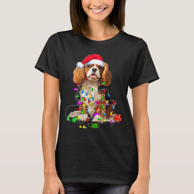 Cavalier King Charles Spaniel Dog Christmas Orname T-Shirt (Front)