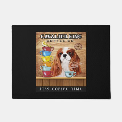 Cavalier King Charles Spaniel Dog Coffee Doormat