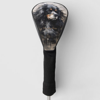 Cavalier King Charles Spaniel Dog in the wind 002 Golf Head Cover