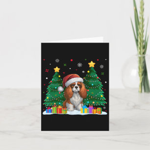 Cavalier King Charles Spaniel Dog Lovers Santa Xma Card