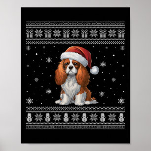 Cavalier King Charles Spaniel Dog Lovers Ugly Xmas Poster