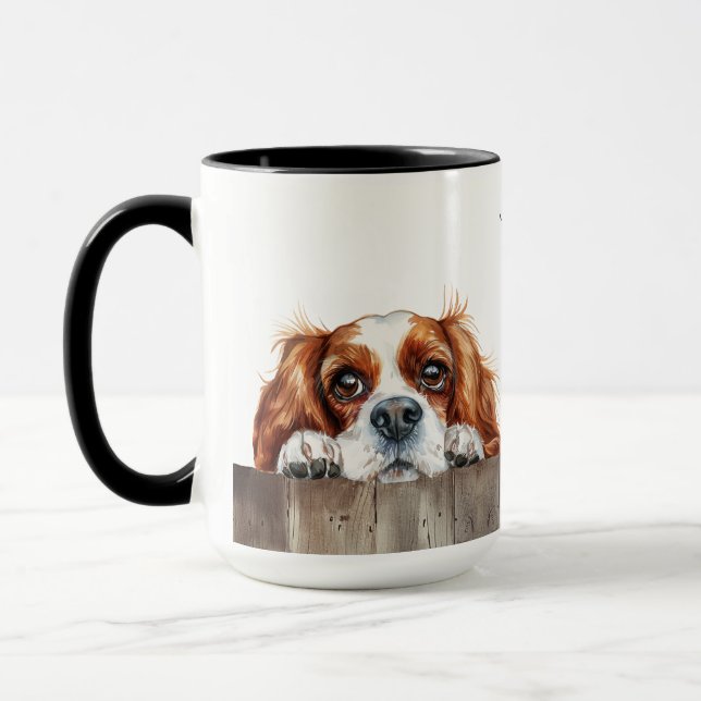 Cavalier King Charles Spaniel Dog Mug (Left)