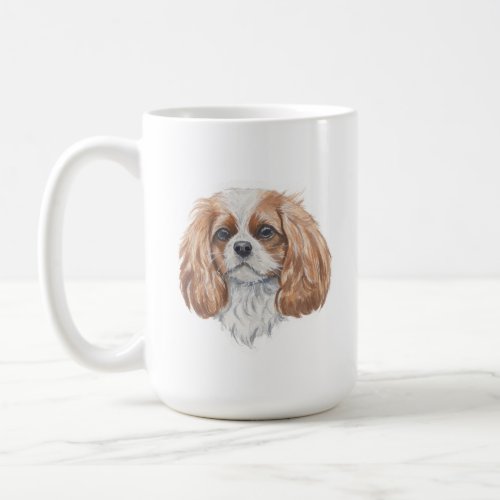 Cavalier King Charles Spaniel Dog Mug  15 oz