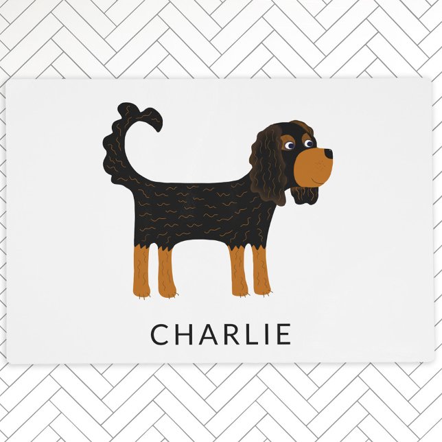 Cavalier King Charles Spaniel Dog Name Food Mat (Creator Uploaded)