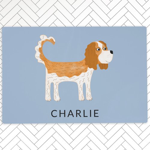 Cavalier King Charles Spaniel Dog Name Food Mat